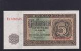 Deutschland, DDR, 5 Mark Ro.342d, DDR-4a, KN 7 stellig Serie: AH, Platten Nr.507/403, -
