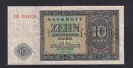 Deutschland, DDR, 10 Mark Ro.343d, DDR-5, KN 7 stellig Serie: DK, Platten Nr.18/62, -