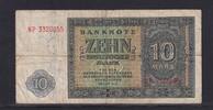 Deutschland, DDR, 10 Mark Ro.343d, DDR-5, KN 7 stellig Serie: NP, Platten Nr.6/84, -
