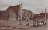 Brandenburg Frankfurt / Oder, Bahnhof, Ansichtskarte 1928 beschrieben, Gebrauchsspuren,