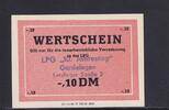 Deutschland, DDR, -,10 DM LPG-Geld, LPG Gardelegen, Letzlinger Str., -