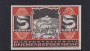 Tschechoslowakei, 5 Kronen III. Internationale Reichenberger Messe, -