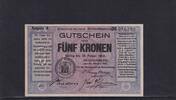 Tschechoslowakei, 5 Kronen Reichenberg, Stadtgemeinde, -