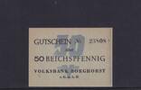 Deutschland, Alliierte Militärbehörde,, 50 Reichspfennig Borghorst, Volksbank, -