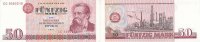 Deutschland, DDR 50 Mark 1971 Ro.360a Typensatz leicht gebraucht II+ 4,99 EUR  plus 7,00 EUR verzending