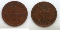 Altdeutschland 3 Pfennige Oldenburg-Birkenfeld -