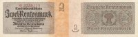 Deutsches Reich, 2 Rentenmark Ro.167a Reichsdruck KN 7 stellig, -