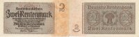 Deutsches Reich, 2 Rentenmark Ro.167a Reichsdruck KN 7 stellig, -
