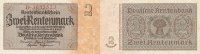 Deutsches Reich, 2 Rentenmark Ro.167a Reichsdruck KN 7 stellig, -