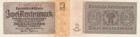 Deutsches Reich, 2 Rentenmark Ro.167b Reichsdruck KN 8 stellig, -