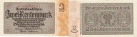 Deutsches Reich, Drittes Reich, 2 Rentenmark Ro.167b Reichsdruck KN 8 stellig, rot, -