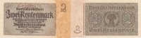 Deutsches Reich, Drittes Reich, 2 Rentenmark Ro.167b Reichsdruck KN 8 stellig, rot, -