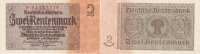 Deutsches Reich, Drittes Reich, 2 Rentenmark Ro.167b Reichsdruck KN 8 stellig, rot, -