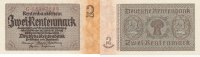 Deutsches Reich, Drittes Reich, 2 Rentenmark Ro.167b Reichsdruck KN 8 stellig, rot, -