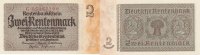 Deutsches Reich, Drittes Reich, 2 Rentenmark Ro.167b Reichsdruck KN 8 stellig, rot, -