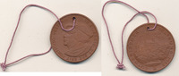 Deutschland,DDR, Medaille Lutherischer Weltbund, Luther, Böttger-Steinzeug, Porzellan Manufaktur Meissen, -