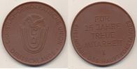 Deutschland,DDR, Medaille CDU Ehrengabe Für 25 Jahre, Böttger-Steinzeug, Porzellan Manufaktur Meissen, -