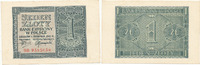 Deutschland,Drittes Reich, 1 Zloty Generalgouvernement Polen, Ro.579b, Serie BB KN 18mm lang, -