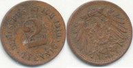 Deutsches Reich,Kaiserreich, 2 Pfennig Spielgeld, -