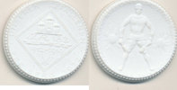 Deutsches Reich,Weimarer Republik, Medaille Meißner Porzellan, Freiberg Unseren Gefallenen IR 182, -