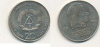 Deutschland,DDR, 20 Mark J.1537 Friedrich v.Schiller, -