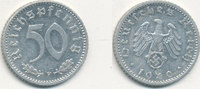 Deutsches Reich,Drittes Reich, 50 Reichspfennig J.372 Alu, -