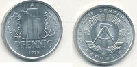 Deutschland,DDR, 1 Pfennig -