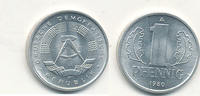 Deutschland,DDR, 1 Pfennig -