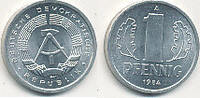 Deutschland,DDR, 1 Pfennig -