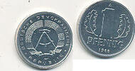 Deutschland,DDR, 1 Pfennig -