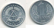 Deutschland,DDR, 1 Pfennig -