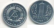 Deutschland, DDR, 1 Pfennig -