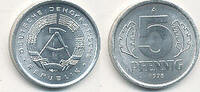 Deutschland, DDR, 5 Pfennig -