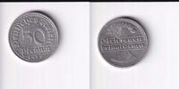 Deutsches Reich, Weimarer Republik, 50 Pfennig Aluminium, -