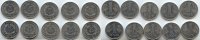 Deutschland 1 Mark DDR Lot 10 Stück -