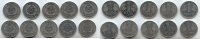 Deutschland 1 Mark DDR Lot 10 Stück -