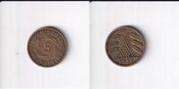 Deutsches Reich, Drittes Reich, 5 Reichspfennig 1935 D ss+., Messing, 2,99 EUR  plus 7,00 EUR verzending