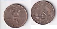 Deutschland, DDR, 5 Mark 20 Jahre DDR, -