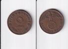 Deutsches Reich, Drittes Reich, 2 Reichspfennig mit Hakenkreuz, -