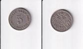 Deutsches Reich, Kaiserreich, 5 Pfennig großer Adler, -