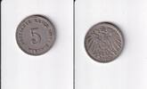 Deutsches Reich, Kaiserreich, 5 Pfennig großer Adler, Kupfer/Nickel, -