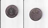 Deutsches Reich, Kaiserreich, 5 Pfennig großer Adler, Kupfer/Nickel, -