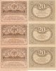 Russland 20 Rubel P.38, Blockteil -