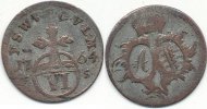Altdeutschland 6 Pfennig Sachsen Weimar Eisenach -