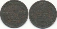 Altdeutschland 1 Pfennig Sachsen Weimar Eisenach -
