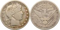 USA 1912 S Barber Half Dollar F-VF