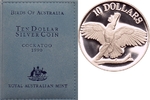 Australien 10 Dollars Gelbhaubenkakadu -