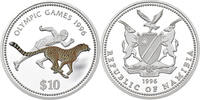 Namibia 10 Dollars Olympiade 1996 - Gepard/Sprinter -