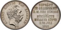 Sachsen Medaille in 2-Markgröße Münzbesuch Alberts -