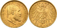 Württemberg 20 Mark Wilhelm II., sehr seltener Jahrgang -